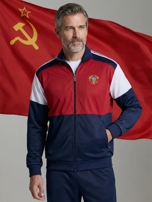 Спортивный костюм мужской летний с Гербом СССР